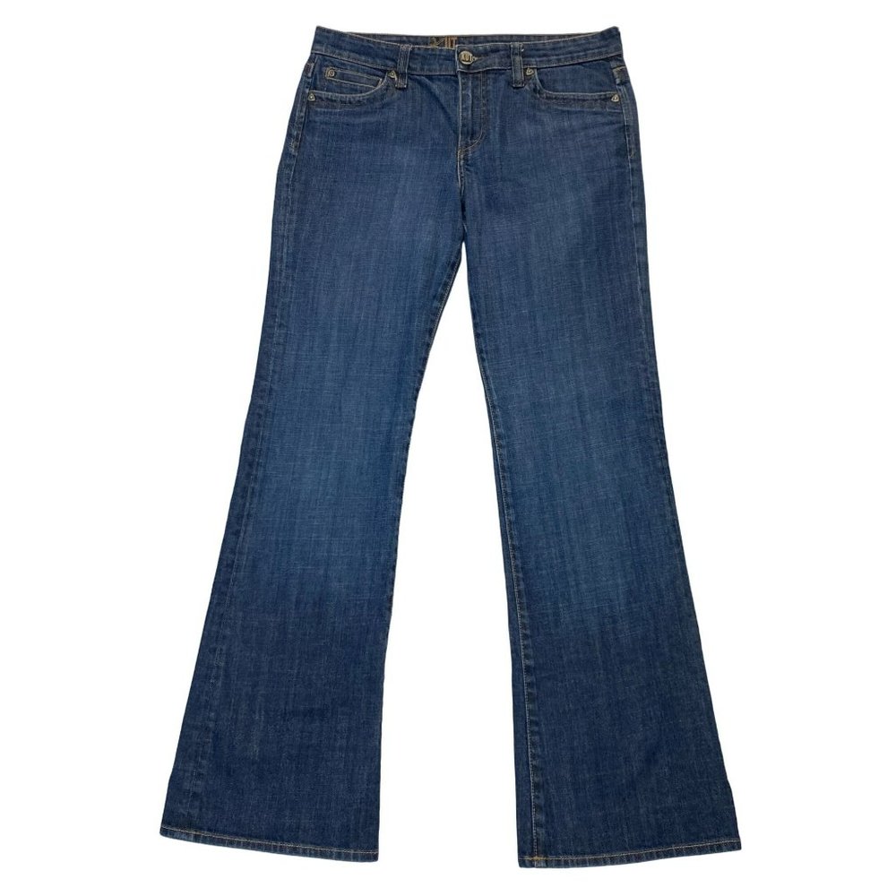 Kut from the Kloth Mid-Rise Indigo Flare Jeans